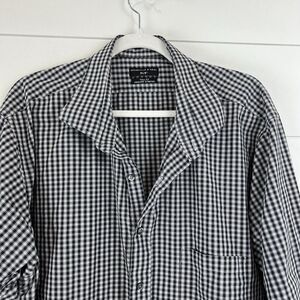 Shaquille O'Neal Blue Tall Fit Stretch Cooling Button Up Dress Shirt -‎ XLG